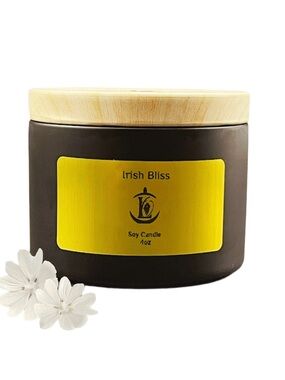 Irish Bliss Soy Candle Set- Black and yellow label